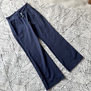 Lululemon 4 Regular Navy Mid Rise Waist Flare Leg Dance Studio Leggings Pant